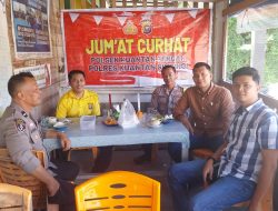 Pererat Komunikasi dengan Warga, Polsek Jajaran Polres Kuansing Laksanakan Jumat Curhat