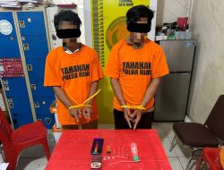 Polsek Kuantan Hilir Ungkap Kasus Penyalahgunaan Sabu di Pondok Kebun, Dua Pria Diamankan