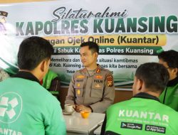 Kapolres Kuansing Jalin Silaturahmi dengan Ojek Online Kuantar, Perkuat Peran Sebagai Sabuk Kamtibmas