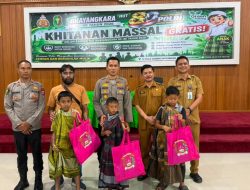 Polres Kuansing Gelar Khitanan Massal HUT Bhayangkara ke-80, Diikuti Oleh 70 Anak 