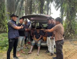 Polres Kuansing Amankan Empat Terduga Pelaku PETI di Areal KUD Sungai Paku
