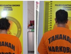 Tim Elang Kuantan Ungkap Peredaran Sabu, Dua Pria di Koto Taluk Kuantan Diamankan
