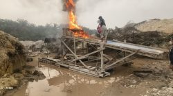 Polsek Benai Tertibkan 13 Rakit PETI di Muara Langsat