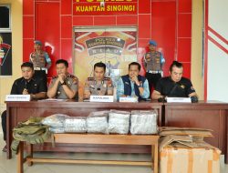 Polres Kuansing Ungkap Kasus BBM Bersubsidi dan Ganja, Empat Tersangka Diproses Hukum