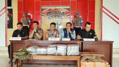 Polres Kuansing Ungkap Kasus BBM Bersubsidi dan Ganja, Empat Tersangka Diproses Hukum